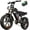Plus-2000W-48V/25Ah-Black, variant on TakeMov Electric Bike for Adults, 1000W Peak 2000W Motor, 40MPH & 80 Miles, 20"x4" Fat Tire E-Mountain Bike, NFC Unlock, 48V/25AH, UL2849 Certified