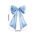thumbnail image 3 of Blue Bow Decor, 40 x 24 Inches Large Big Blue Bow Party Decorations for Backdrop Birthday Wedding Bride, Huge Satin Ribbon Tie Hanging Wall Decor, 3 of 8