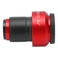 thumbnail image 4 of High Eyepoint Eye Piece, Easy Installation Wide Angle Microscope Eyepiece Clear Imaging 12mm View Field Coated Lens High Light Transmittance  for Laboratory Red, 4 of 7