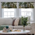 thumbnail image 4 of LALILO Kitchen Curtain Valance Sweden July Modern Sweden House Rod Pocket Window Curtain 52"x 18" Set of 2, 4 of 5