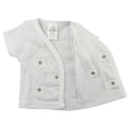 thumbnail image 2 of Bambini White Side Snap Short Sleeve Shirt - 3 Pack Newborn, 2 of 2