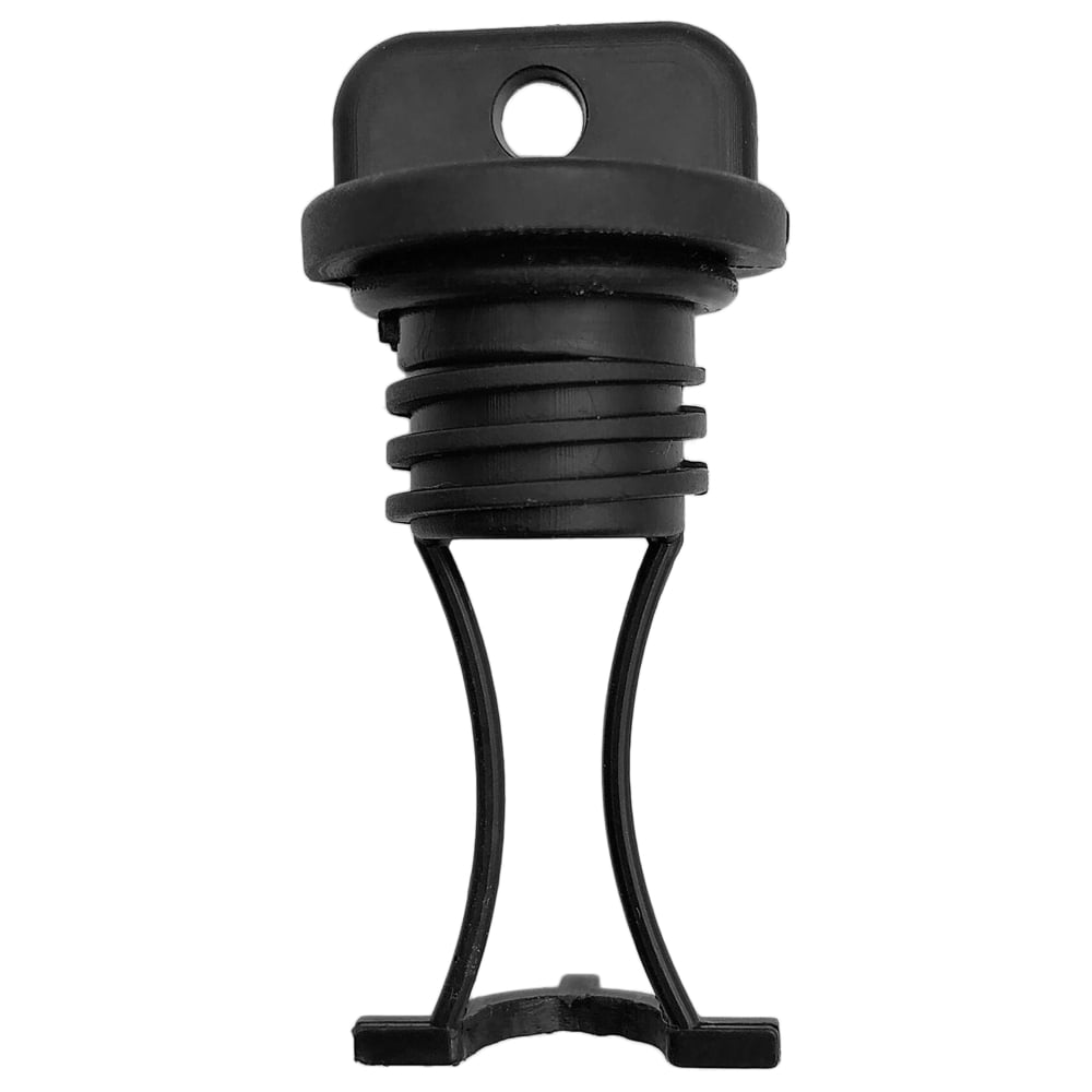 X AUTOHAUX 2-Pack Kayak Drain Plug With Screws - Threaded Black Plastic Stopper For Kayak, Canoe, Boat