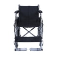 thumbnail image 4 of Silla de ruedas Estándar Magnimed cromada con Rin negro y asiento de lona Capacidad de carga 100kg, 4 of 5