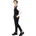 thumbnail image 2 of Boys Suit Kids Formal Wedding Tuxedo Dress Suits for Teen Boys Vest and Pants Set, 2 of 14