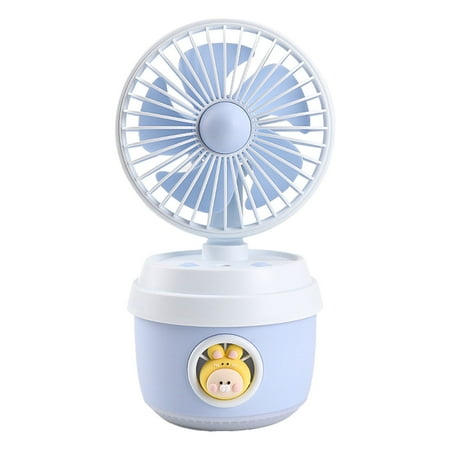 

Portable Electric Fan Rechargeable Water C-ooling Ecologically Friendly Cooler Spray Humidifier with USB for Dorm Office Desktop