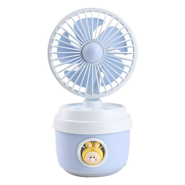 Ohufall USB Rechargeable Portable Misting Cooling Fan Spray Humidifier For Dorm Office Desktop