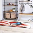 thumbnail image 4 of SKYSONIC 2X6 Feet Blue Butterfly Runner Rug with Rubber Backing, Poppy Blossom Non Slip Entryway Rug Runner Washable Soft Area Rug Carpet for Hallway Bedroom Kitchen Decor, 4 of 6