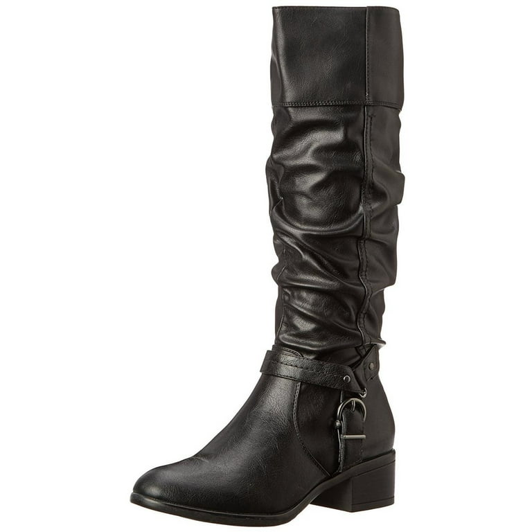 Walmart tall shop black boots