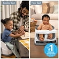 thumbnail image 2 of Ingenuity Baby Base 2 en 1 asiento elevador y asiento de piso con bandeja de almacenamiento automático - Pizarra, 2 of 5
