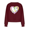 thumbnail image 3 of 2023 Chandail en Molleton Mode pour Femmes 50 % de Réduction Liquidation Mode Décontractée Manches Longues Col Rond Imprimé Chandail pour Femmes, 3 of 3