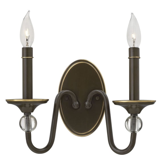 Hinkley Lighting - Eleanor - 2 Light Wall Sconce in Traditional Style - 12.75
