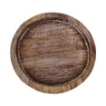 thumbnail image 3 of Bandeja portavelas, plato de madera para servir, centro de mesa, plato de postre redondo A, 3 of 9