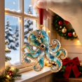 thumbnail image 4 of Octopus 2D Acrylic Christmas Ornaments, Flat Sea Animal Hanging Decoration for Christmas Tree Holiday Home Decor, Festive Xmas Tree Ornament Keepsake Gift for Family Friends 1pc, 4 of 7