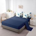 thumbnail image 5 of spefrowx Watercolor Sea Dolphin Twin Bedding for Kids, Blue Jellyfish Reef Bedding Comforter Set, Navy Reversible, 7pcs, 5 of 6