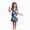 N202-Dark Blue, variant on NOLDARES Girls Nightgowns Soft Sleepwear Nightdress Flutter Sleeve Halloween Ghost Print Pajamas(N202-Red)