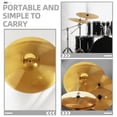 thumbnail image 3 of 1Set Drum Cymbals Kit Compatible with Jazz Drums Golden Cymbal Crash Ride Splash 14 Inches Brass Alloy, 3 of 8