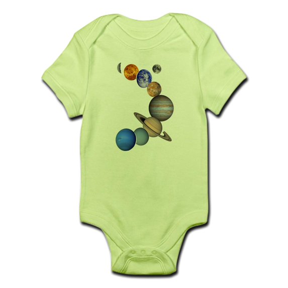 CafePress - Our Solar System Body Suit - Baby Light Bodysuit