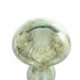 thumbnail image 6 of 12", 10"H Green Glass Handmade Glossy Weathered Mushroom Sculpture, by DecMode (2 Count), 6 of 11