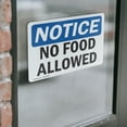 thumbnail image 4 of (2 Pack) No Food Allowed OSHA Notice Sign 10 Inch X 7 Inch Vinyl Label Decal Sticker Weather Resistant, UV Protected for Workplace, Business, and Construction Site, Made in the USA, 4 of 7