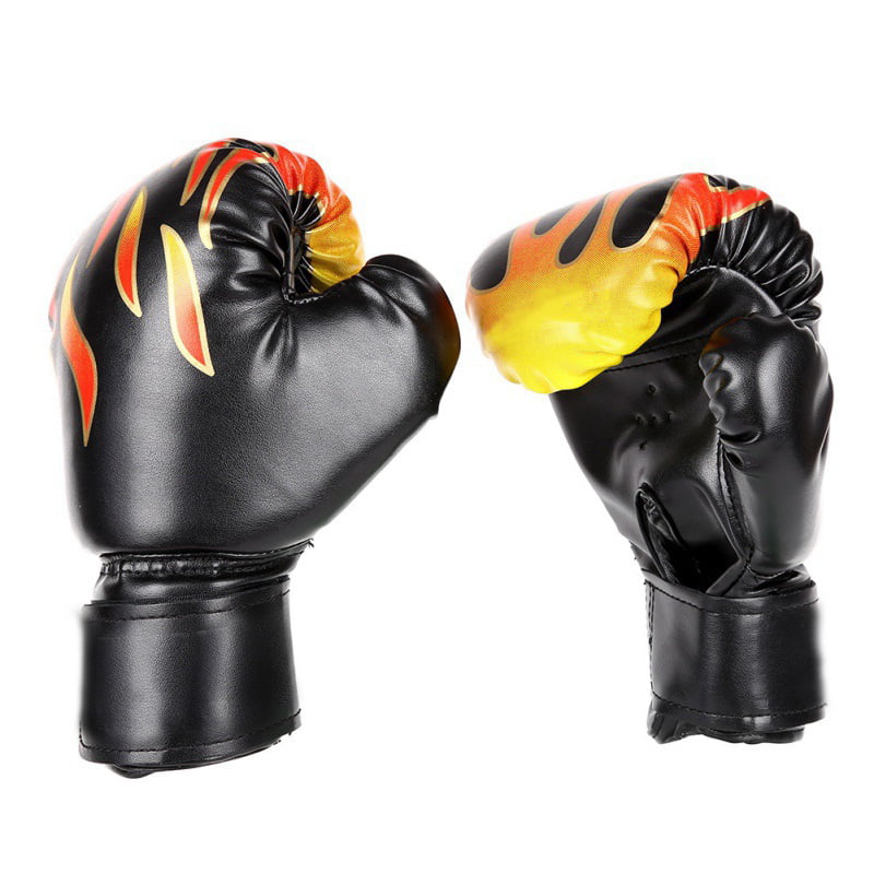 Flame  Children Adult Sport Boxing Gloves Punching PU Leather Boxing Equipment 