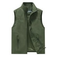 thumbnail image 4 of Men's Lightweight Outdoor Vest, Casual Stand Collar Sleeveless Jacket for Spring Summer Fall, Breathable Hiking Travel Workwear with Multiple Pockets, 4 of 4