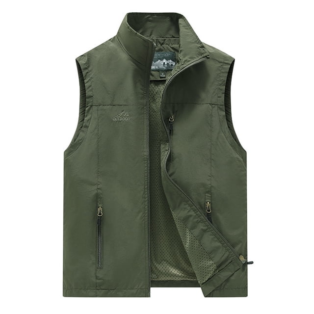 Gilets Sans Manches Décontractés pour Hommes, Légers, Vêtements d'Extérieur pour Usage Quotidien, Randonnée et Voyage