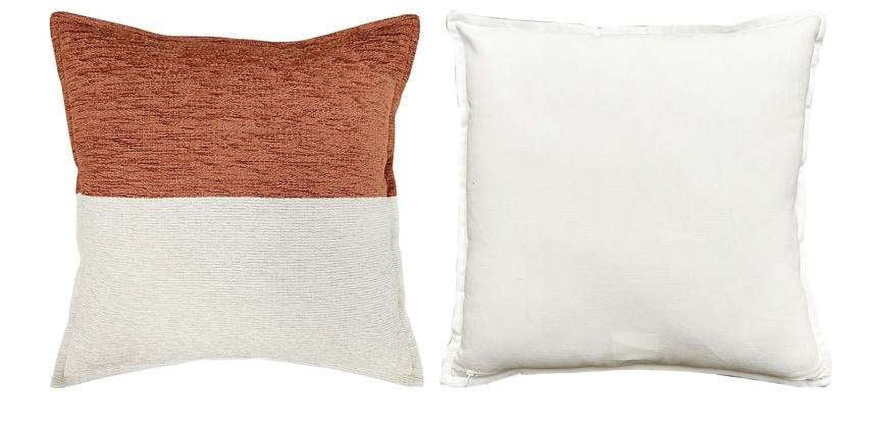 (2 pack) Mainstays 18" x 18" Two-Toned Red Canyon Polyester Cotton Square Decorative Throw Pillow