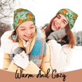 thumbnail image 4 of Disketp Tangerine Winter Beanie for Men Women Beanie Knit Hat Cuffed Cap Beanie Knit Chunky Snow Cap, 4 of 6