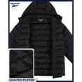 thumbnail image 4 of Chaqueta Reebok ligera con capucha acolchada para hombre, color negro, 4 of 7