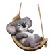 thumbnail image 4 of Colección de artesanías decorativas colgantes con forma de animales de jardín, regalo decorativo de resina para jardín. Koala estilo D, 4 of 8