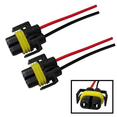 H8 H11 880 881 Male Socket Adapter Connector Wiring Harness&Female Adapter Wiring Harness Sockets Wire Compatible with Headlights or Fog Lights 2Set 