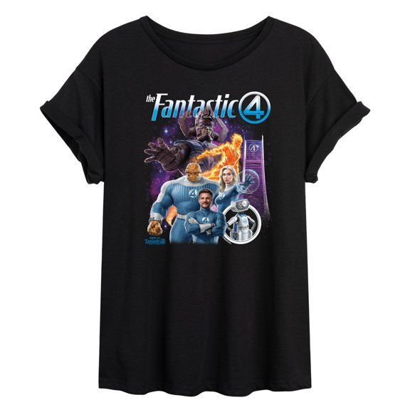 Marvel - Fantastic Four Collage - Women's Oversized Graphic T-Shirt