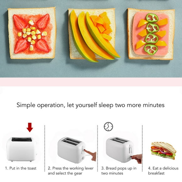 Bread Toast Machine,650W Toaster with Double Gears Toaster Breakfast Toaster Seamless Integration