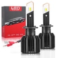 thumbnail image 2 of Faros de automóviles Irfora 2 uds IP68 a prueba de agua 50W bombillas LED para faros delanteros de coche lámpara de conducción LED Kit de conversión todo en uno H1 Irfora Faros de automóviles, 2 of 7