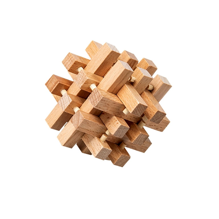 3D Puzzle Cross, 12 Piece Burr, 3D Wooden Brain Teaser Puzzle, Burr Puzzle,  Wood Puzzle, Brain Teaser, 3dpuzzle, Mind Game, Educational Game 