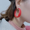 thumbnail image 2 of Red Hoop Earrings for Women Trendy Red Christmas Earring for Daughter Mom 80s 90s Neon Earring Large Hoop Earrings Accessorie Jewelry, 2 of 14