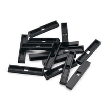 100Pcs Plastic Cover for Violin Pickup Flat Piezo 43.5x5.5mm Black