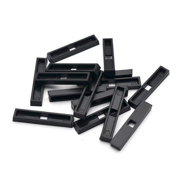100Pcs Plastic Cover for Violin Pickup Flat Piezo 43.5x5.5mm Black