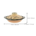 thumbnail image 4 of Japanese Ceramic Casserole Pan Kitchen Cooking Pot Casserole Pot Soup Stew Pot, 4 of 8
