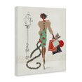 thumbnail image 4 of Stupell Industries Festive Shopping Girl Holiday Painting Gallery Wrapped Canvas Art Prints Wall Art, 16 x 20, 4 of 8