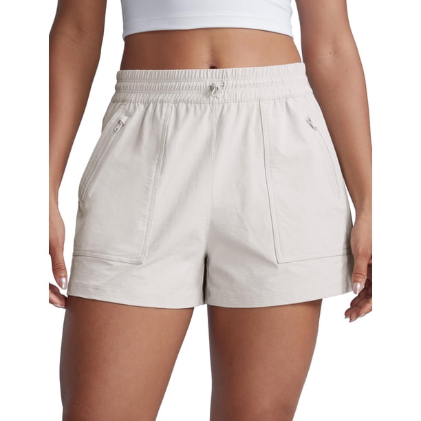 Shorts CRZ YOGA de Cintura Alta para Senderismo 3" Resistente al Agua XL