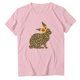 thumbnail image 4 of Camiseta de manga corta de verano de Pascua con cuello redondo suelto informal estampado para mujer Fridja  bn1276, 4 of 5