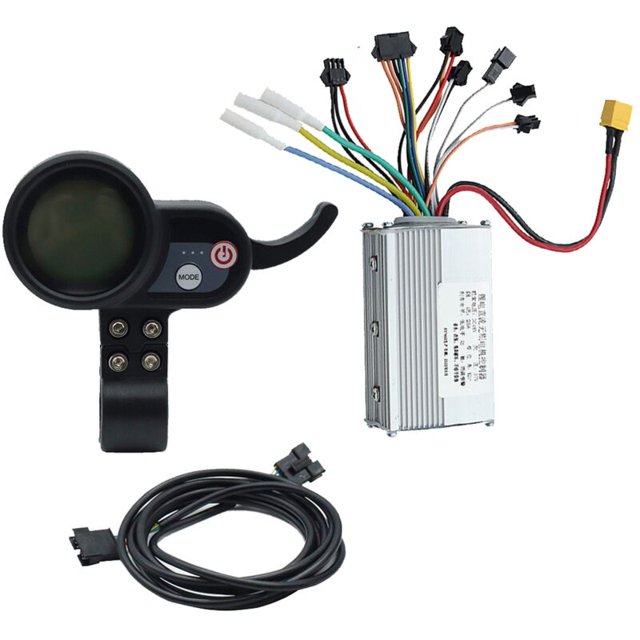 Para JP Controlador de motor sin escobillas de 48 V 25 A + Kit de medidor de tablero de 36-60 V para JP Electric