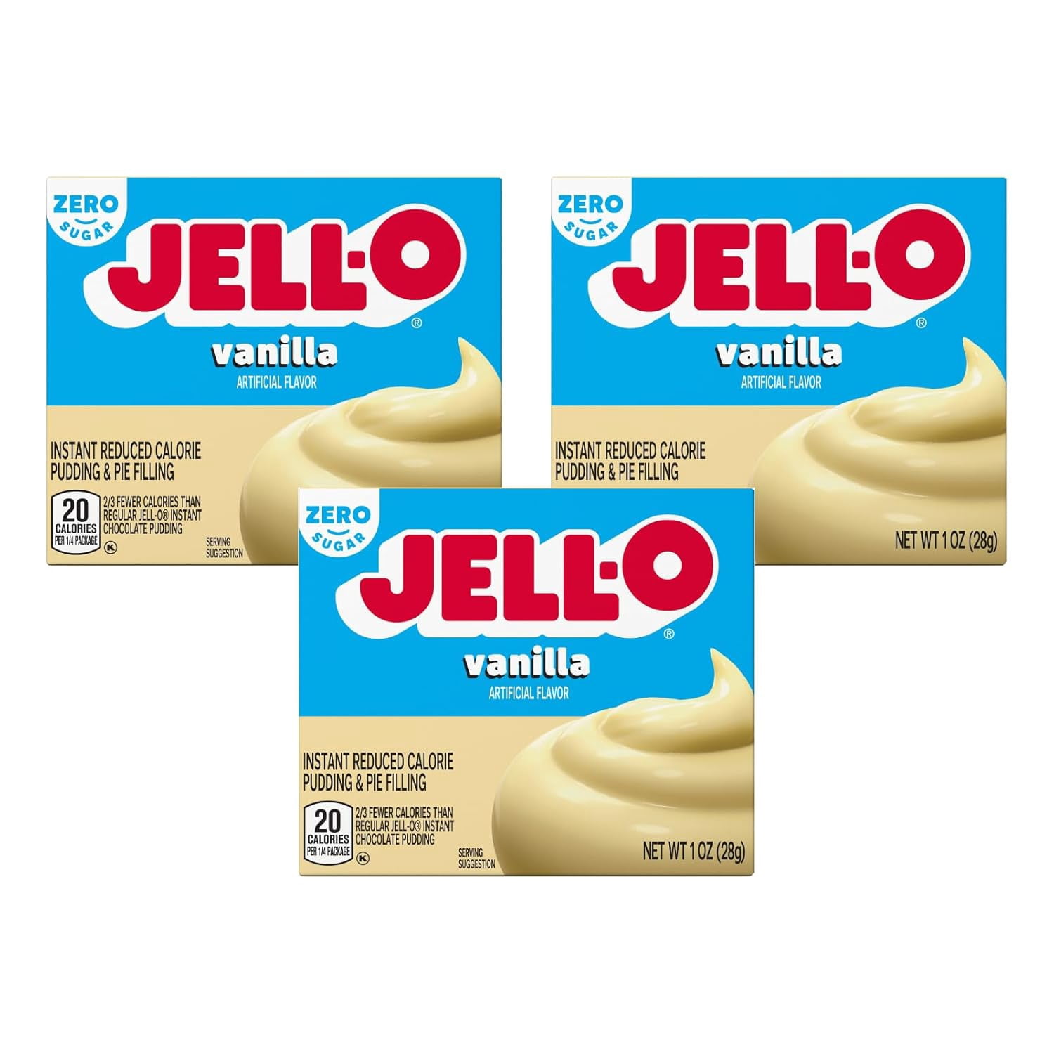 Jell-O Sugar Free Instant Pudding and Pie Mix, White Chocolate