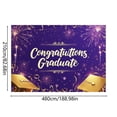 thumbnail image 2 of zhangmingg Graduation Celebration Banner for Life and Joyful Moments Decorative Banner for Commencement Events, 2 of 3