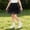 Black, variant on DJDLJWCJ Little Girls School Uniform Skirts Mesh Stretch Soft Elastic Waist Pleated Skirt A Line Summer Skirt with Lining Green Size 9