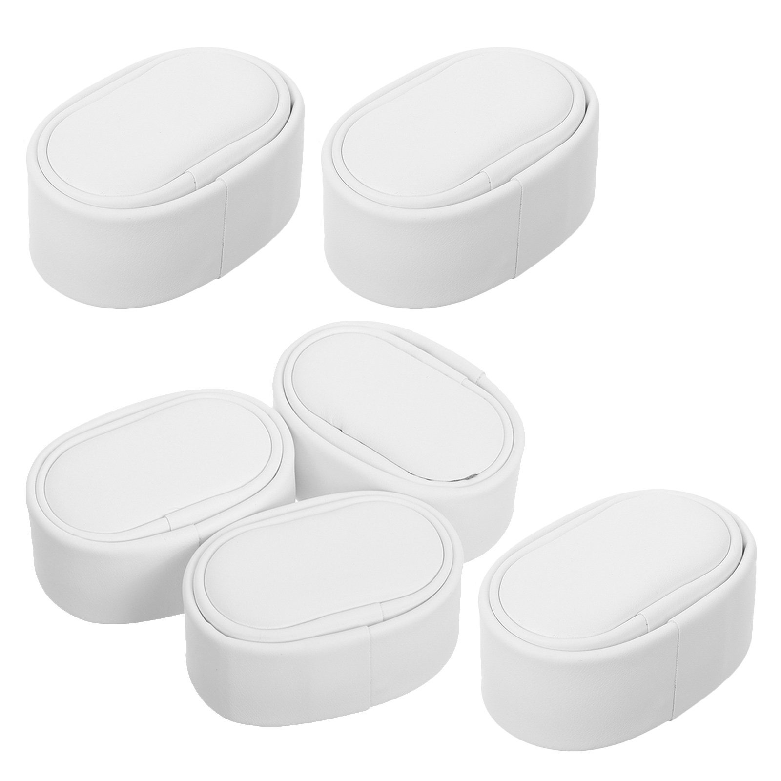 KAKOWELY 6-Pack White PU Soft Watch Pillows Replacement for Watch Winders and Storage Boxes Accessories