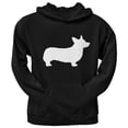 thumbnail image 1 of Corgi Silhouette Chandail à Capuchon Adulte Noir, 1 of 1