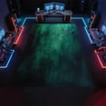 thumbnail image 4 of Modern Dark Green Rug 3x5ft Area Rugs Abstract Emerald Waves Rugs Soft Washable Non Slip Carpet for Room Living Room Bedroom Entry Floor Mats, 4 of 6