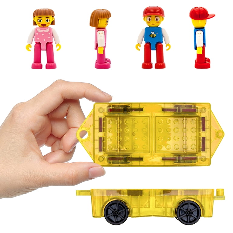 PicassoTiles Magnetic Tiles Expansion Car & Figures photo 5